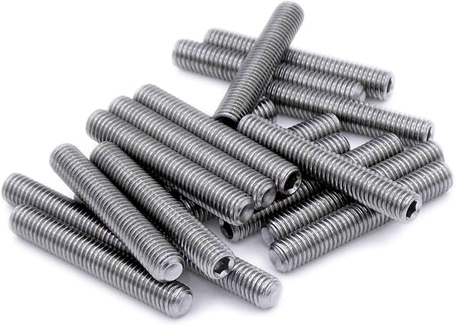 M4 (4mm x 16mm) Hex Socket Grub Screw (Cup Point) - Stainless Steel (A2) (Pack of 20)