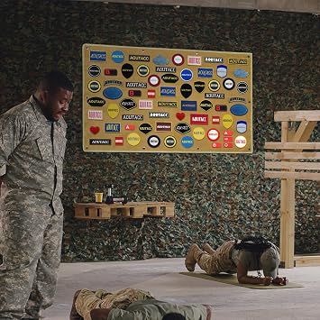 Tactical Patch Holder Board Hook & Loo Patches Panel, Tactical Patch Display Panel for Uniform Hook and Loop Badges(110 * 70CM)