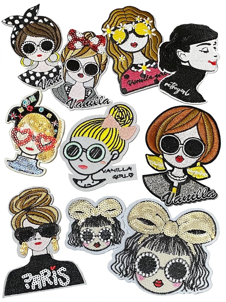 Amazon | ワッペン アップリケ アソート アイロン 刺繍