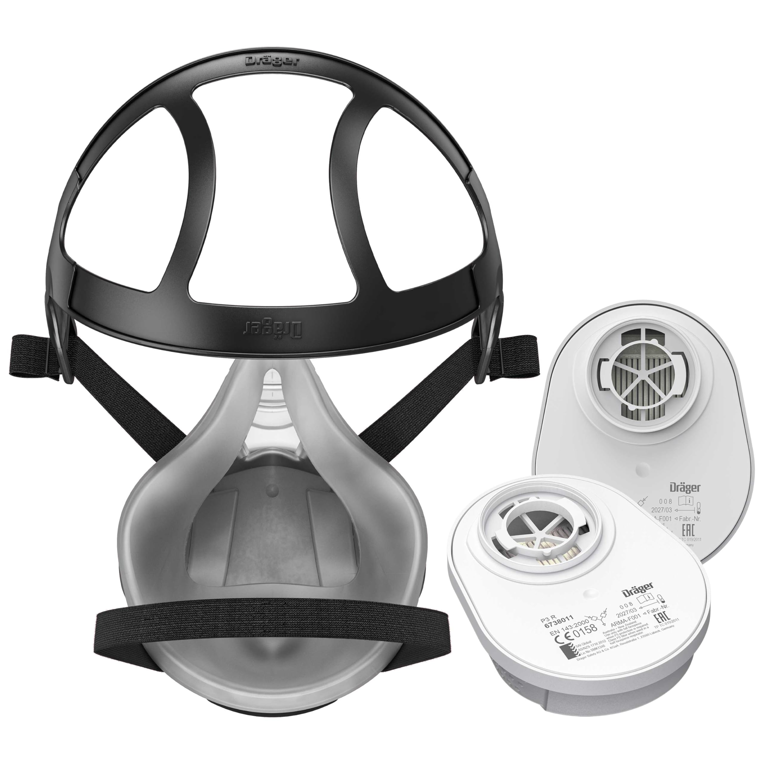 Dräger X-plore 3300 Mezza maschera polvere-artigianato con filtri P3 resistenti all'acqua contro particelle fini taglie diverse
