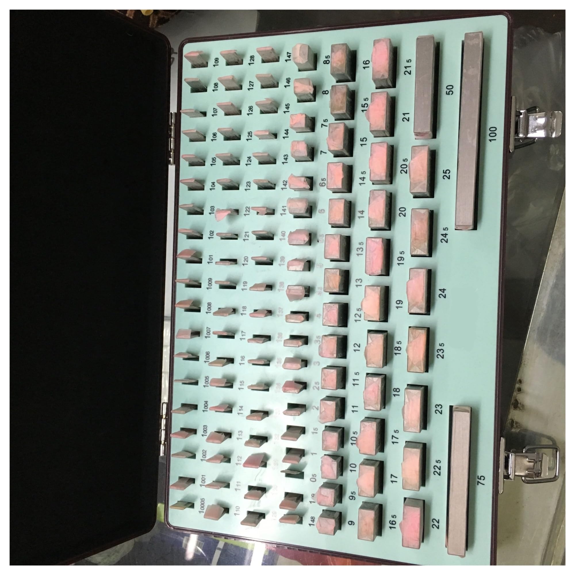 Juego de bloques calibración grado 0, instrumentos medición, 112 piezas por juego, acero 1,Alta Precisión
