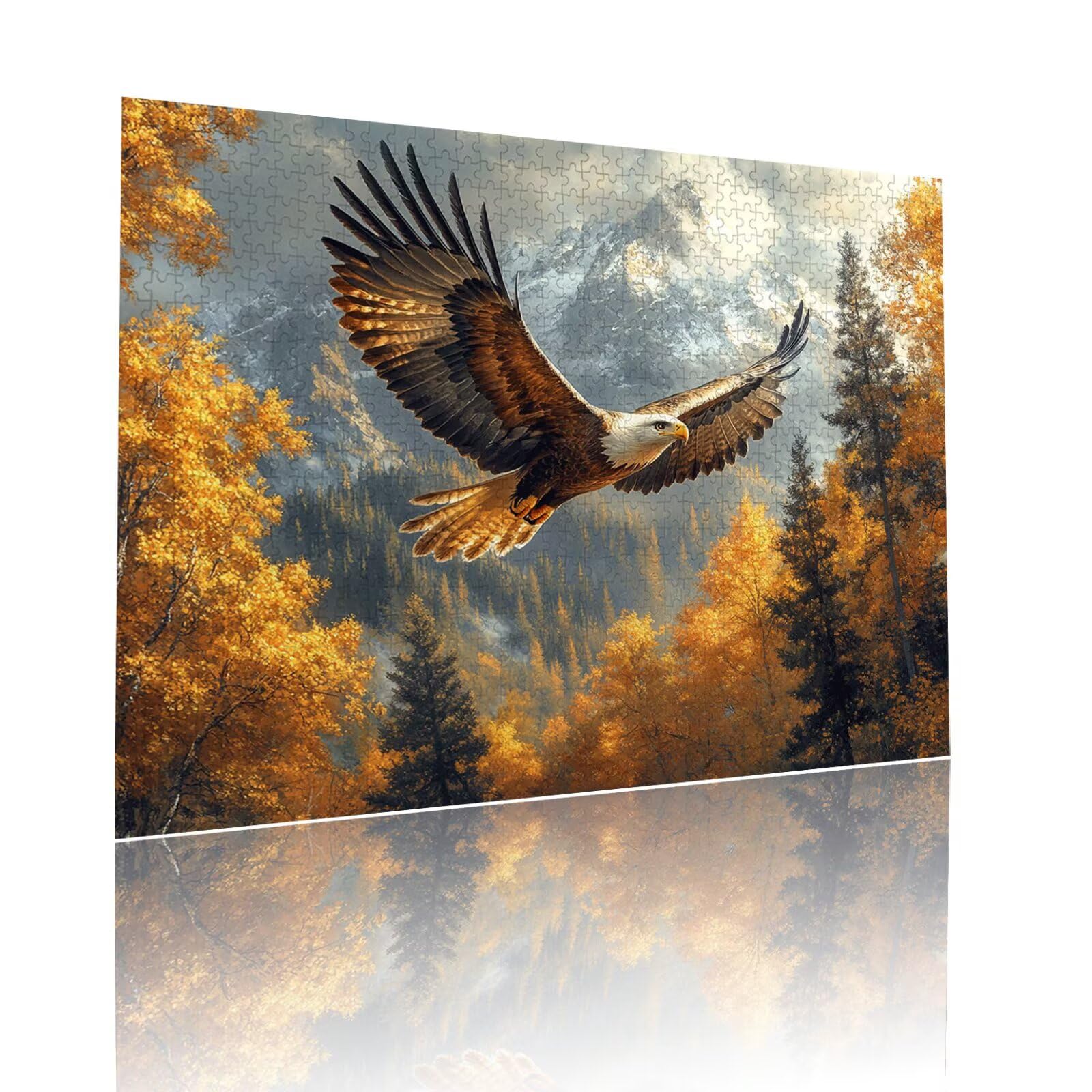 Puzzle Erwachsene 3000 Teile Adler Tier Educa Jigsaw für Kinder ab 8 Jahren Mädchen Jungen, Erwachsene Impossible Klassische Puzzles Schwer, Anspruchsvoll Spielspaß, Als Geschenke 81x122cm t-442