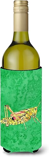 Miniatura 3 de Caroline's Treasures 8849CC Saltamontes en lata o botella verde, hielera lavable, funda plegable con aislamiento para bebidas, puede abrazar,