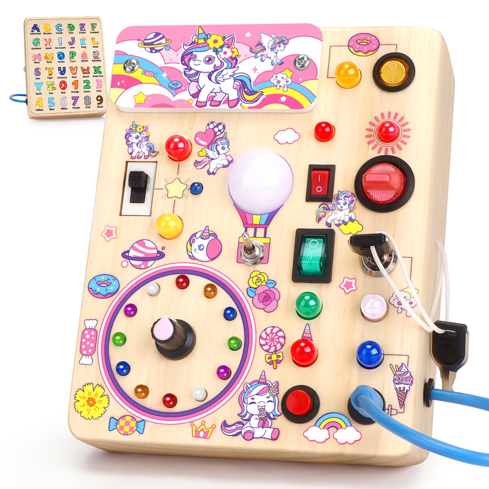 10 Interrupteurs + 23 Led - Licorne