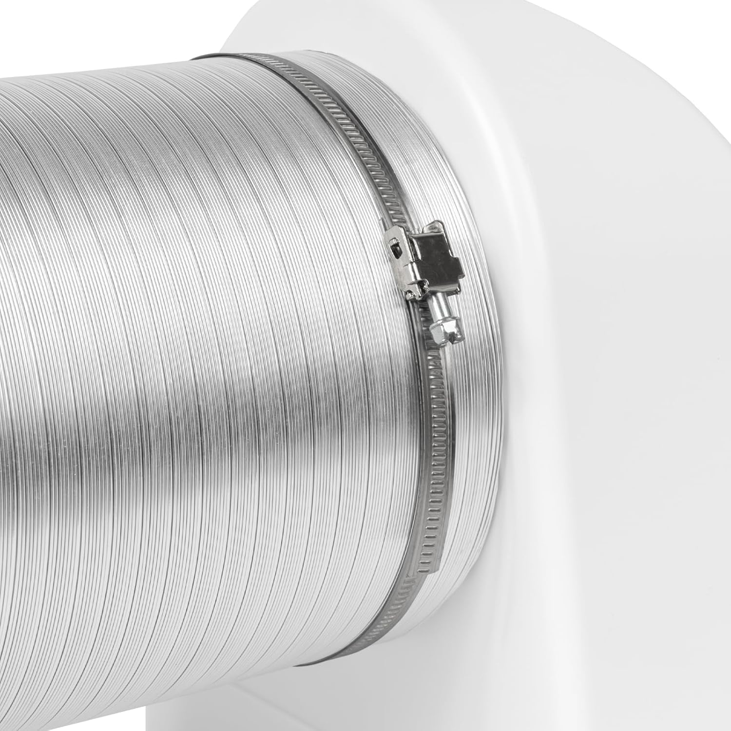 Repa Market 10"" Inch Ducting Clamp - 10 Pieces of Adjustable Stainless Steel Duct Hose Clamps with Worm Gear - Wide Diameter Range Fastener for Flexible Ducting (Pack of 10)