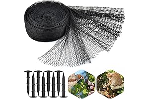PACETAP Pond Netting Kit: 10 x 10 ft Pond Netting for Leaves,...