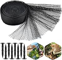 Vista 7 de PACETAP Kit de red para estanque de 7 x 10 pies para hojas, cubierta de estanque Koi resistente, cubierta protectora de piscina con estacas que