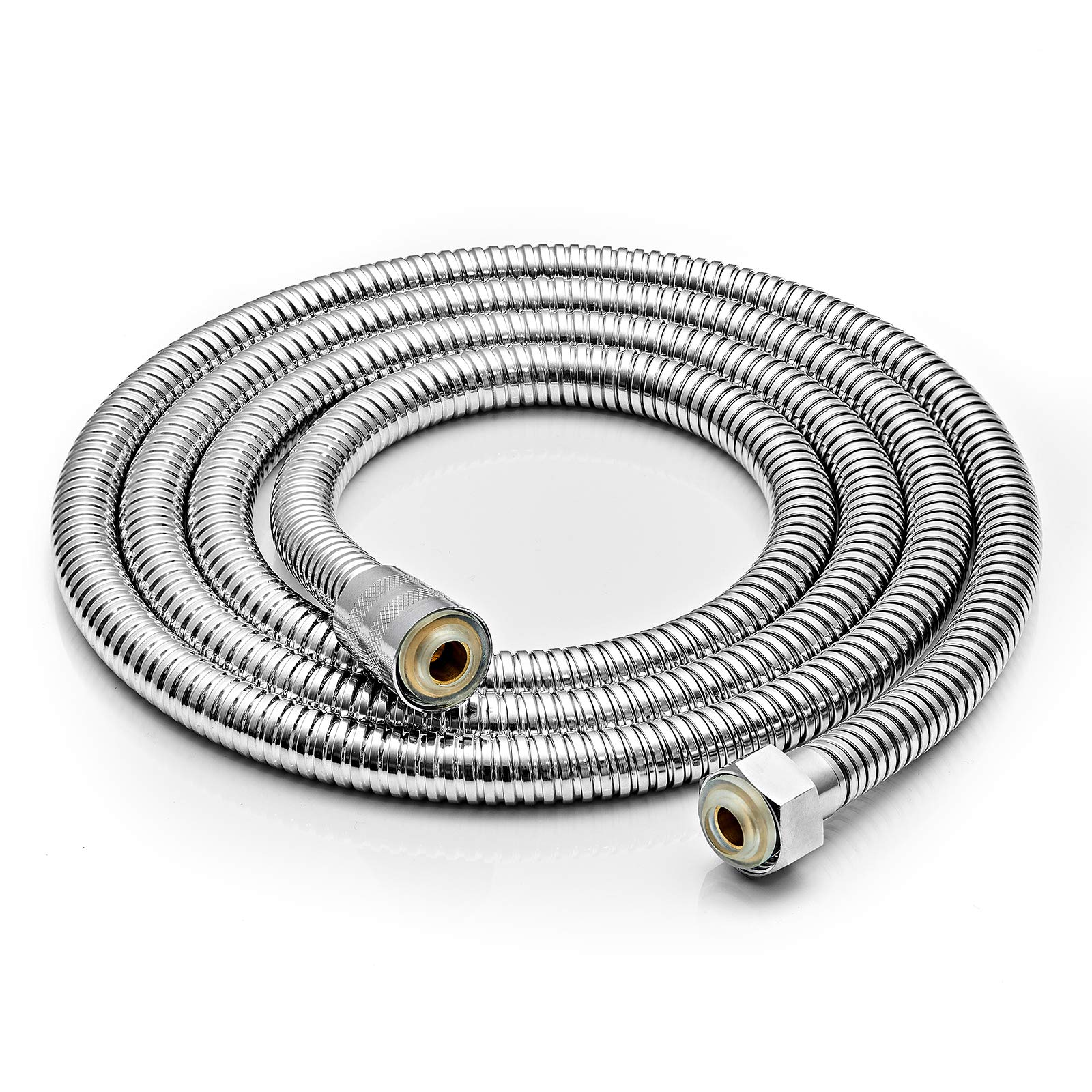 Aopoy Shower Hose 2m, 79" Chrome Stainless Steel Shower Pipe, Anti Kink and Leakproof, Short Shower Cable, Easy DIY Replacement