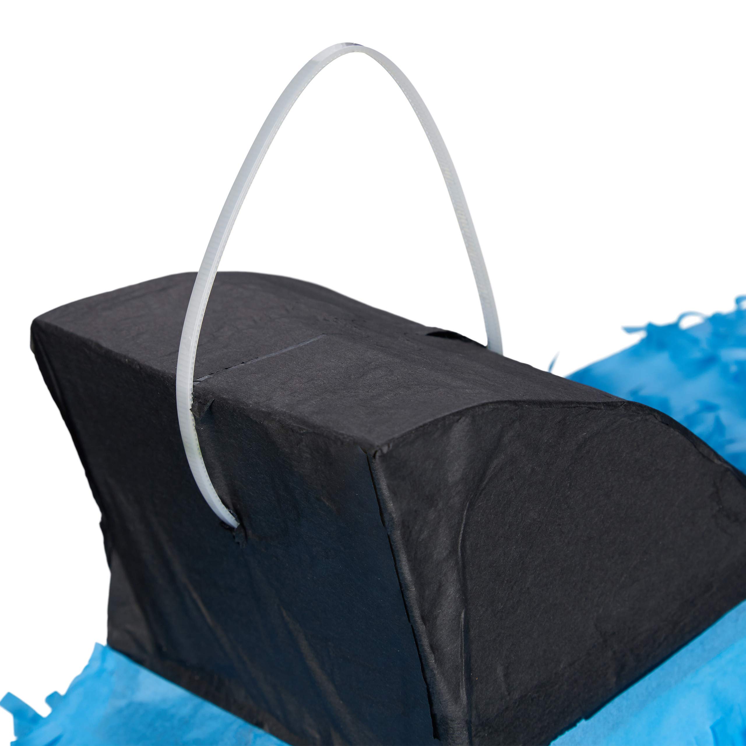 Relaxdays Pignatta a Forma di Squalo, da Appendere, per Bambini, per Bimbe e Bimbi Feste Compleanno, da Riempire, Blu
