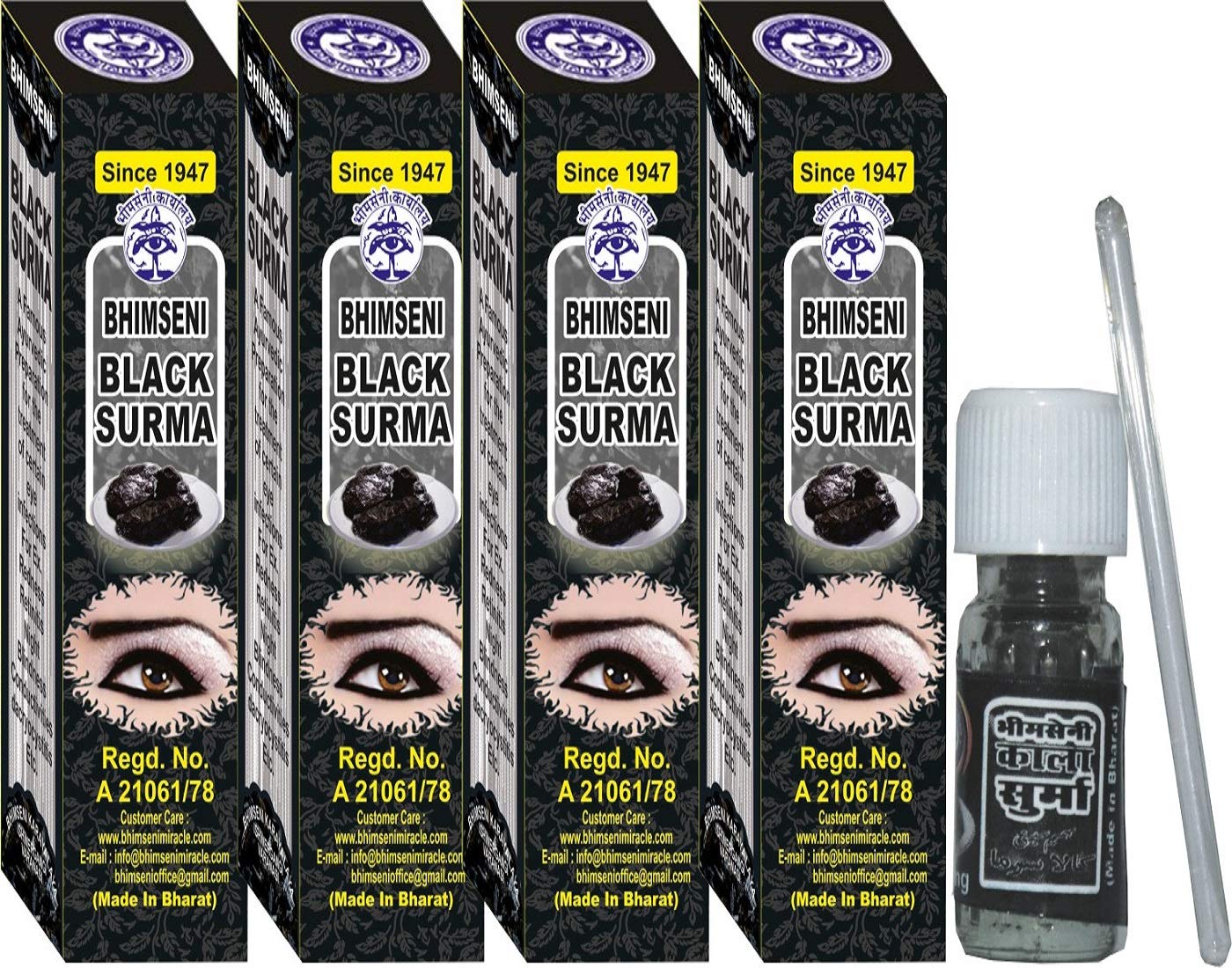 Bhimseni Black Surma 725mg. (Pack Od 4)