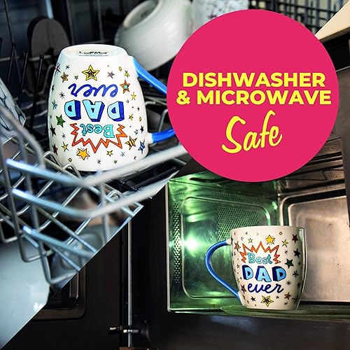 Miniatura 4 de Love Mug Taza para papá  Regalos de cumpleaños para papá  Regalo del día del padre para papá  Regalos para papá  Taza Best Dad Ever  13.5 fl oz