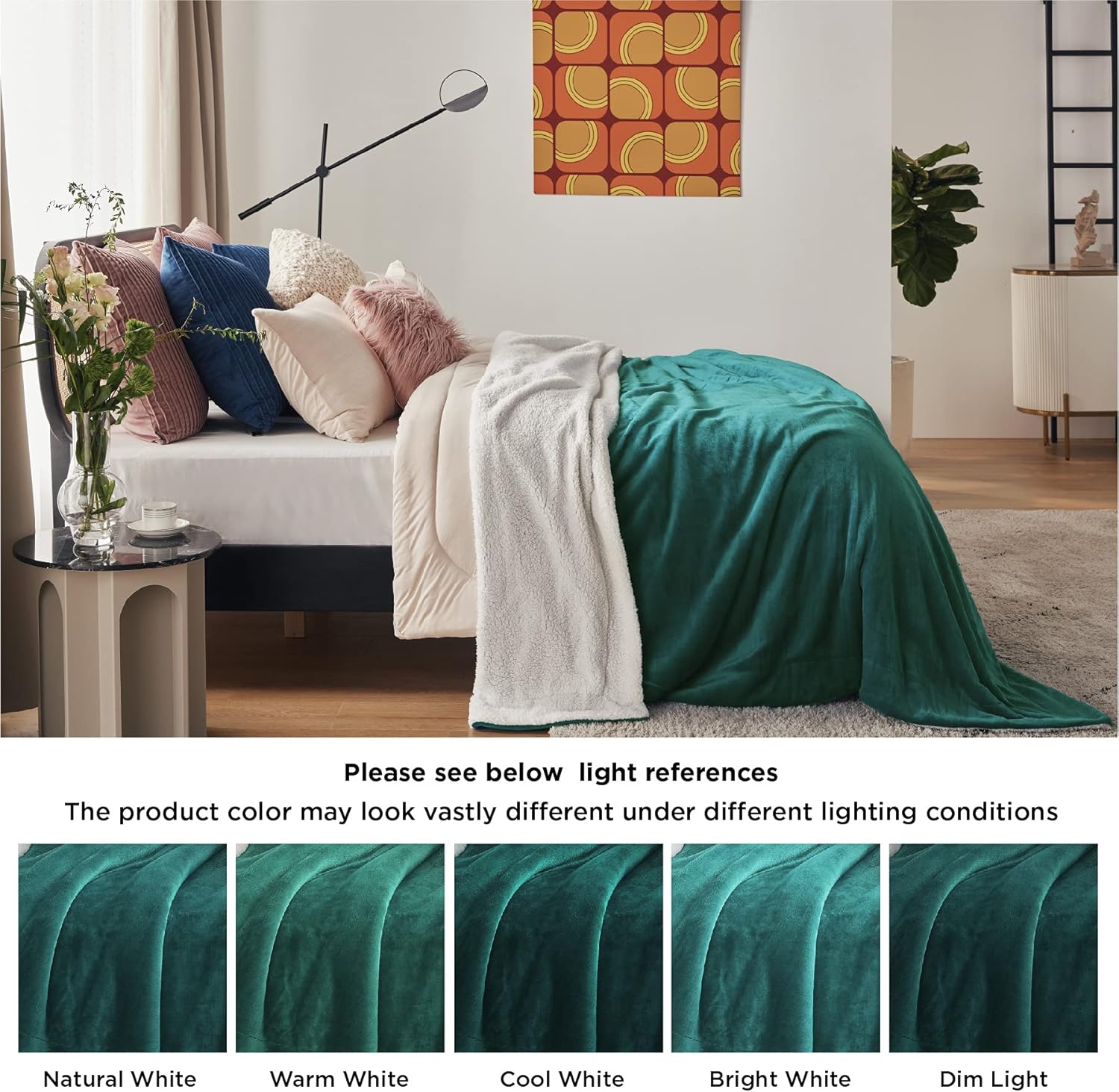 Bedsure Sherpa Fleece Blankets Twin Size - Grey Thick Fuzzy Warm Soft Twin Blanket for Bed, 60x80 Inches : Home & Kitchen