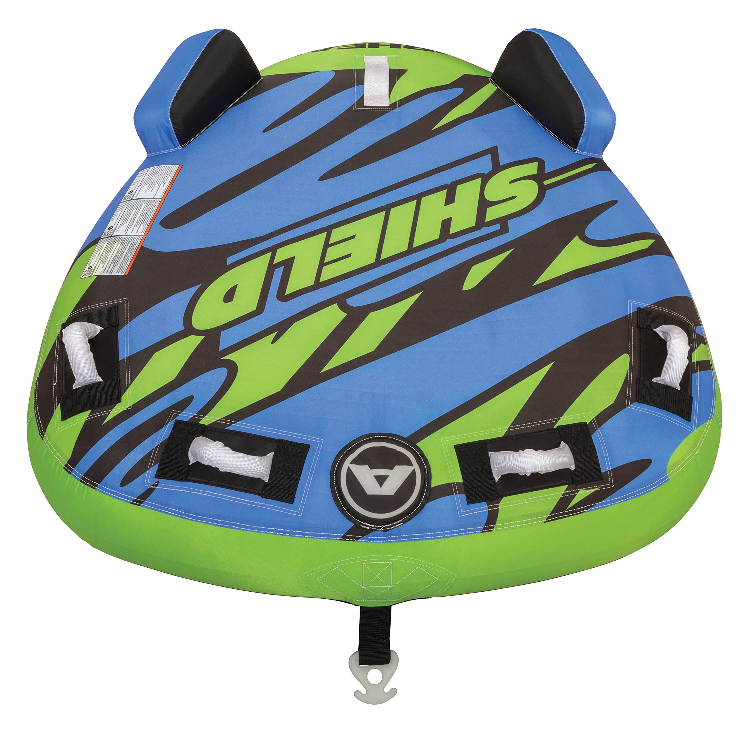 AHSH-T1 Shield Single Person Towable Inflatable Water Tube with Speed Safety Valve for Quick Inflation and 4 Nylon Handles