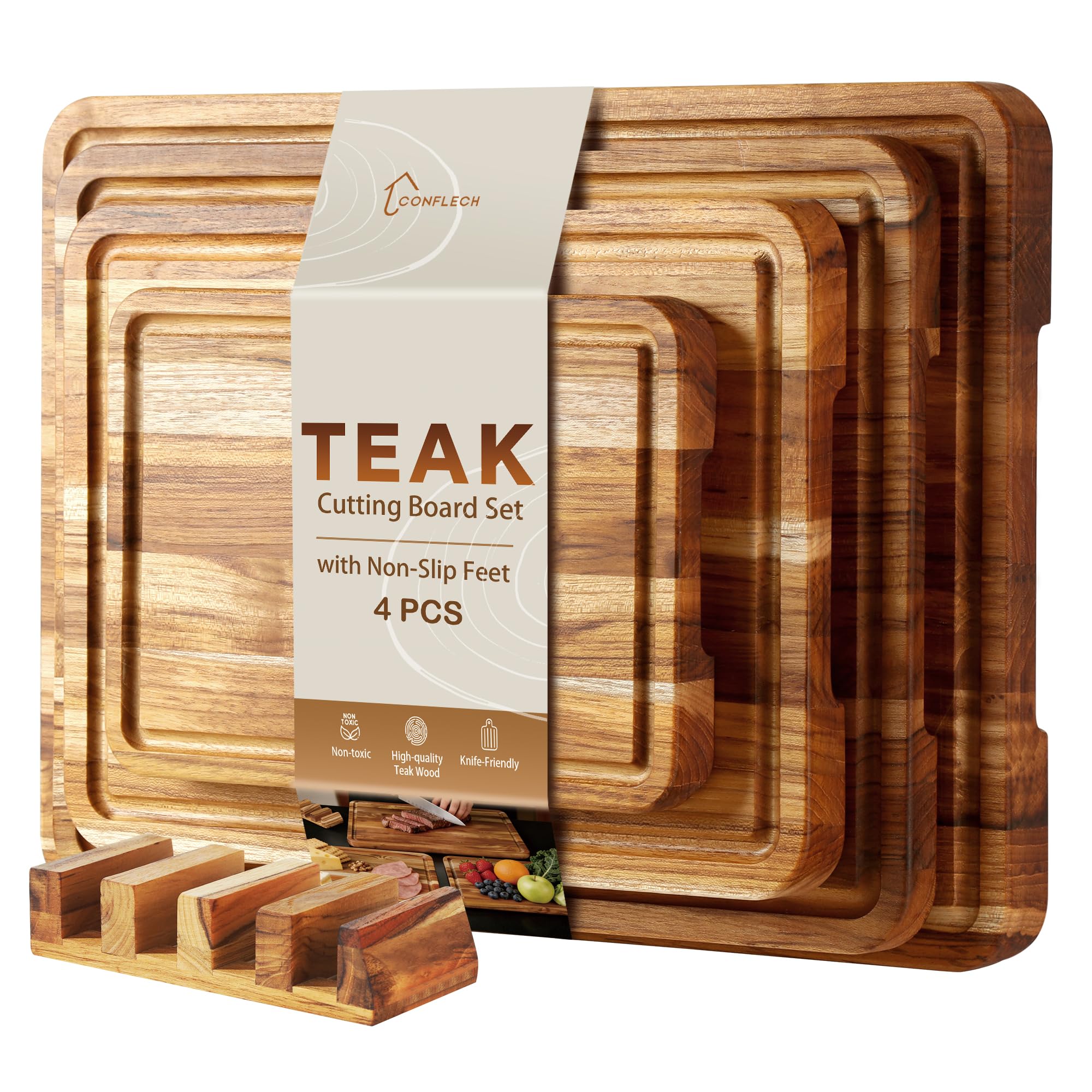 Conflech Teak Cutting Board Set