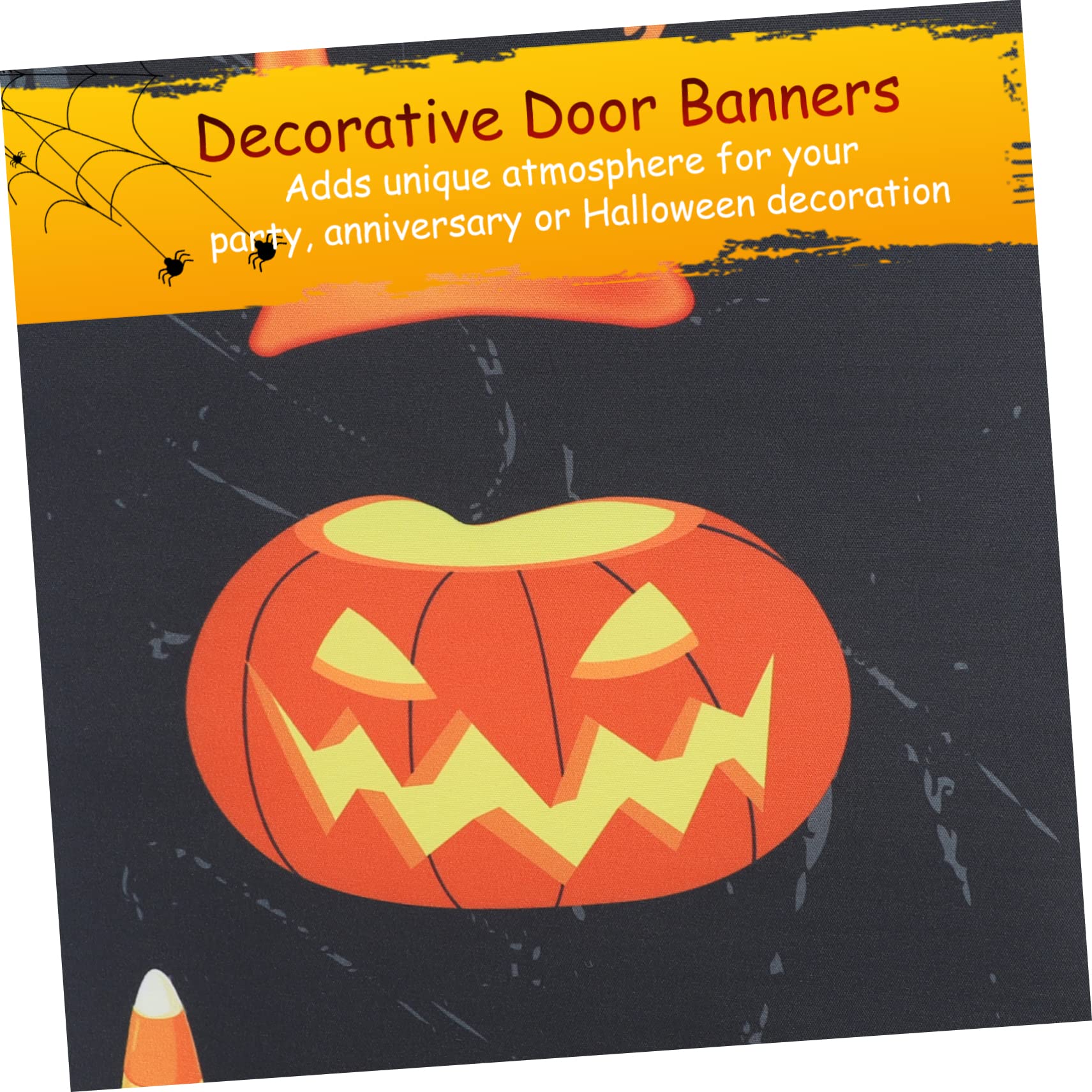WADORN Magisches Zauberer Tür Veranda Banner, 130x200cm Rote
