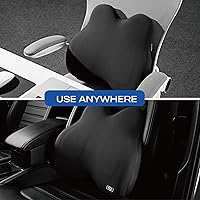 Vista 4 de Skechers Almohada Lumbar de Espuma con Memoria, Almohada de Soporte Lumbar para Oficina, Silla, Alivio del Dolor de la Parte Baja de la Espalda