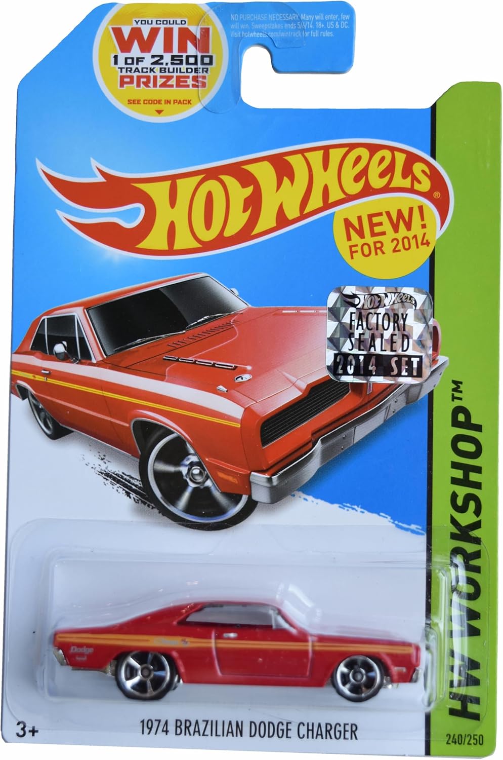 Hot Wheels 1974 Brazilian Dodge Charger, HW Workshop 240/250 [red]