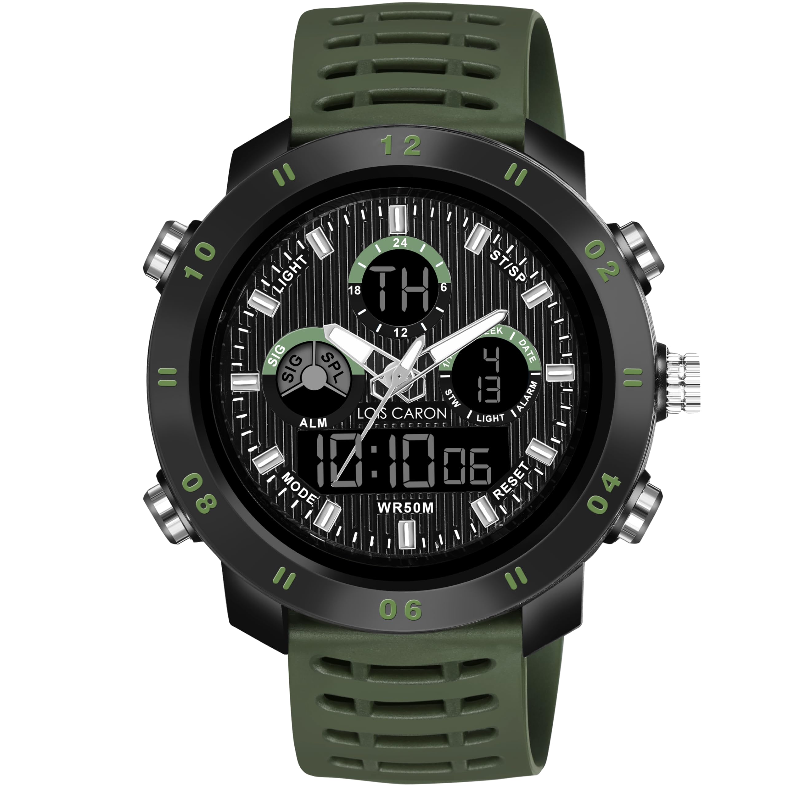 LOIS CARON Endurance Series Digital Analog Sports Watch Analog-Digital Watch - for Men LCDA8012-image-0