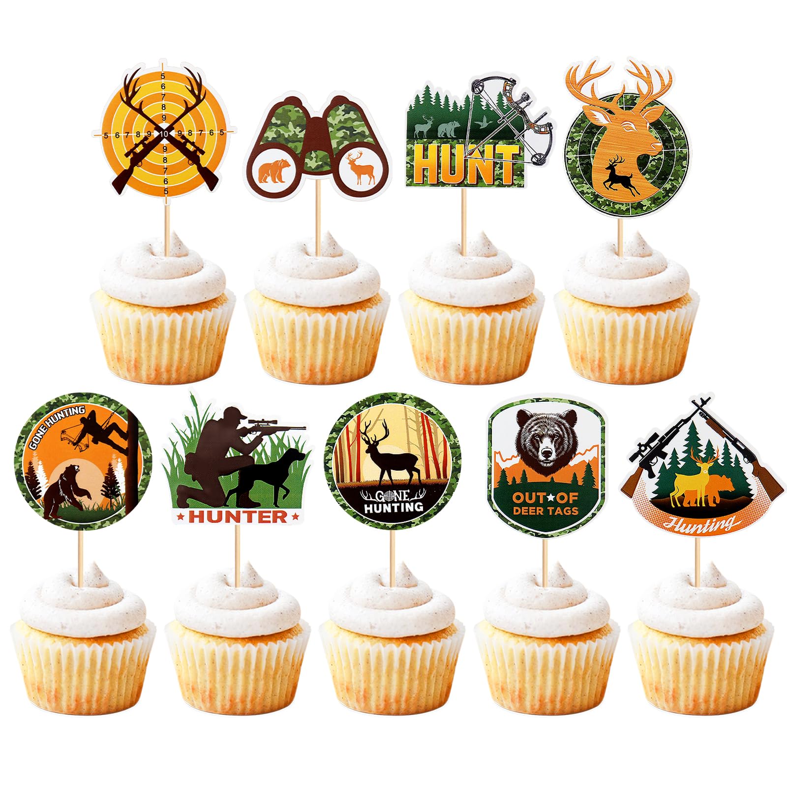 11 Pezzi Bee Cupcake Toppers, Decorazioni per Torte Bee, Decorazioni Torta Margherita, Topper per Cupcake Dessert a Fiori, Decorazioni Torta Compleanno, per Baby Shower Compleanno Festa