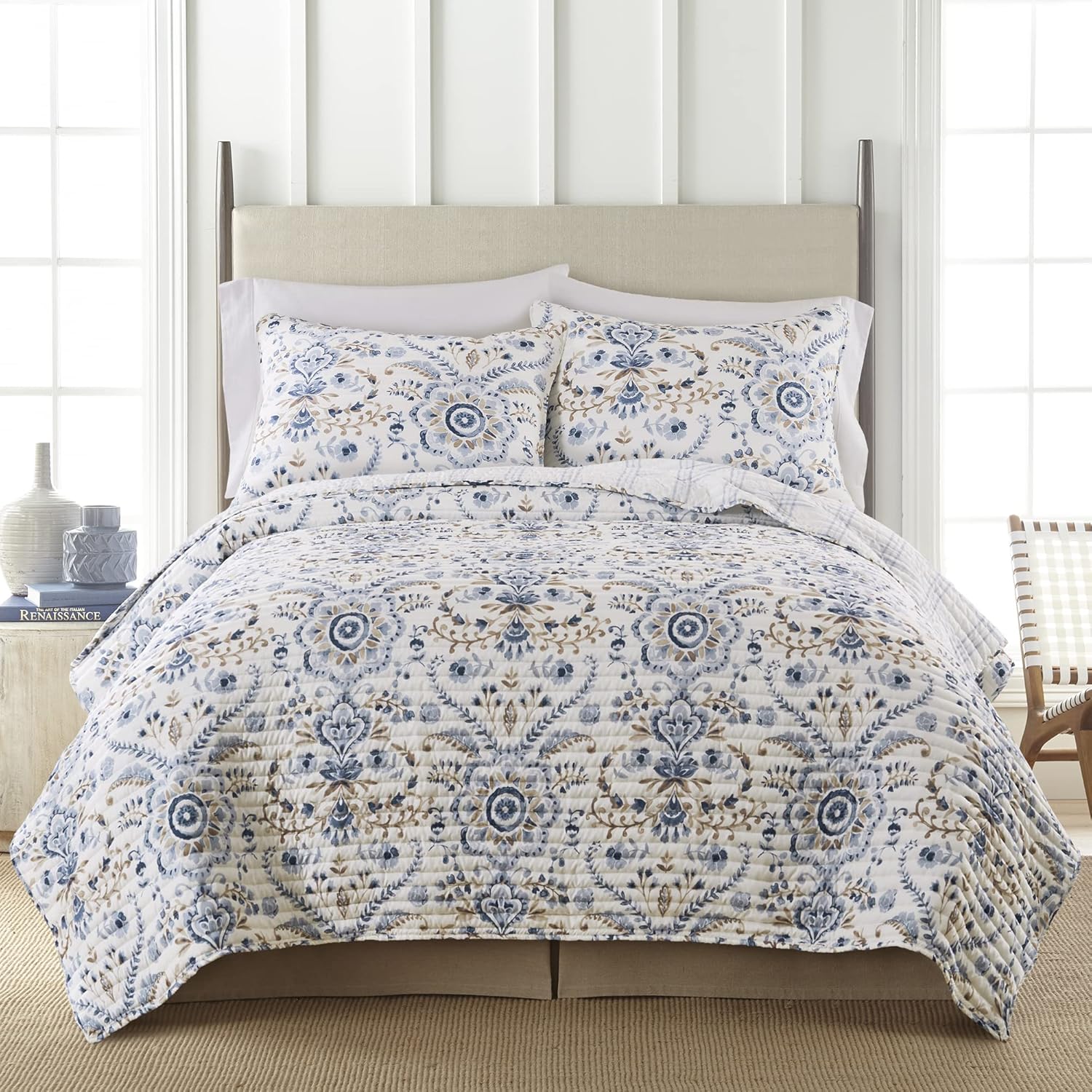 Levtex Home HomThreads Loreli Quilt Set King Quilt and