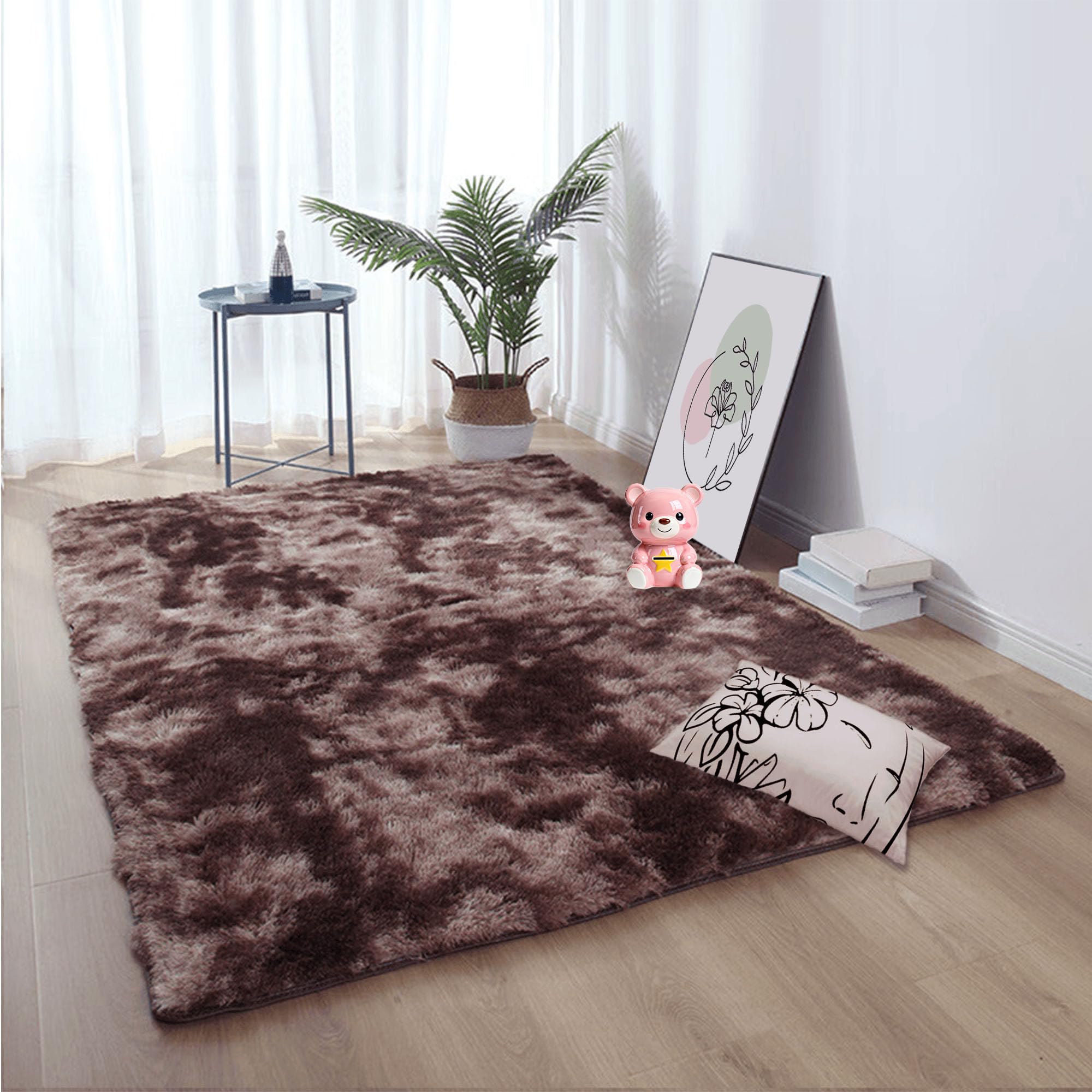 Tapis de salon douillet pour une décoration de la maison moderne