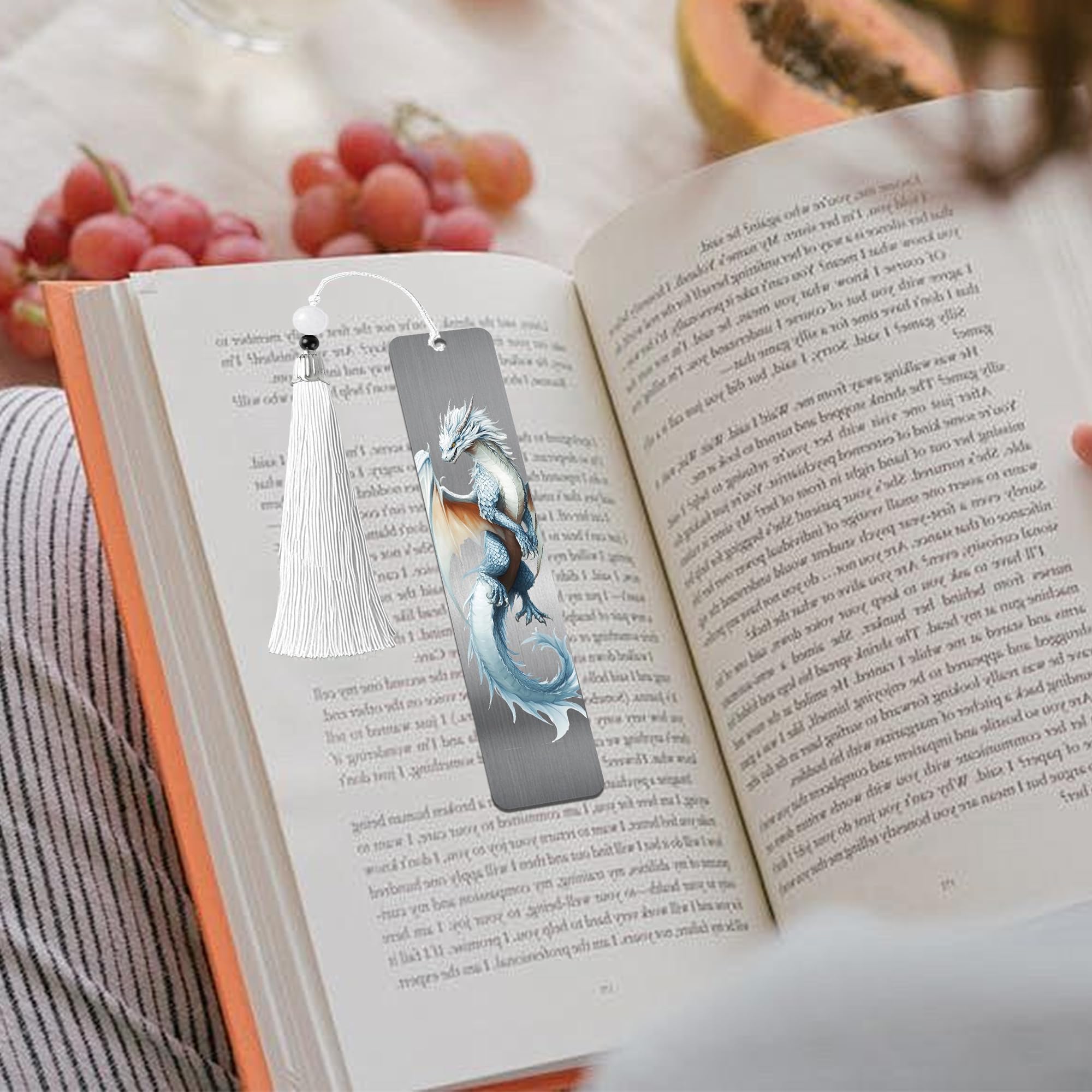 Anti Social Book Club Bookmark: Vintage Aesthetic Metal Bookmarks with Tassel, Funny Book Mark Page Markers for Book Lovers, Gifts for Women Girls Teens Readers Bookish School Office Supplies