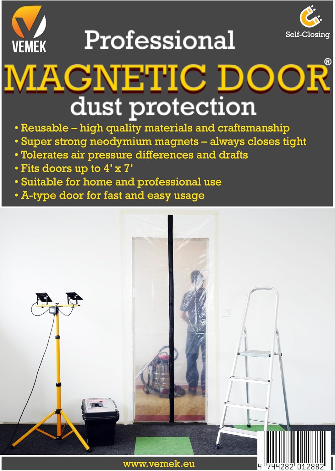 Professional Magnetic Plastic Door for dust Protection
