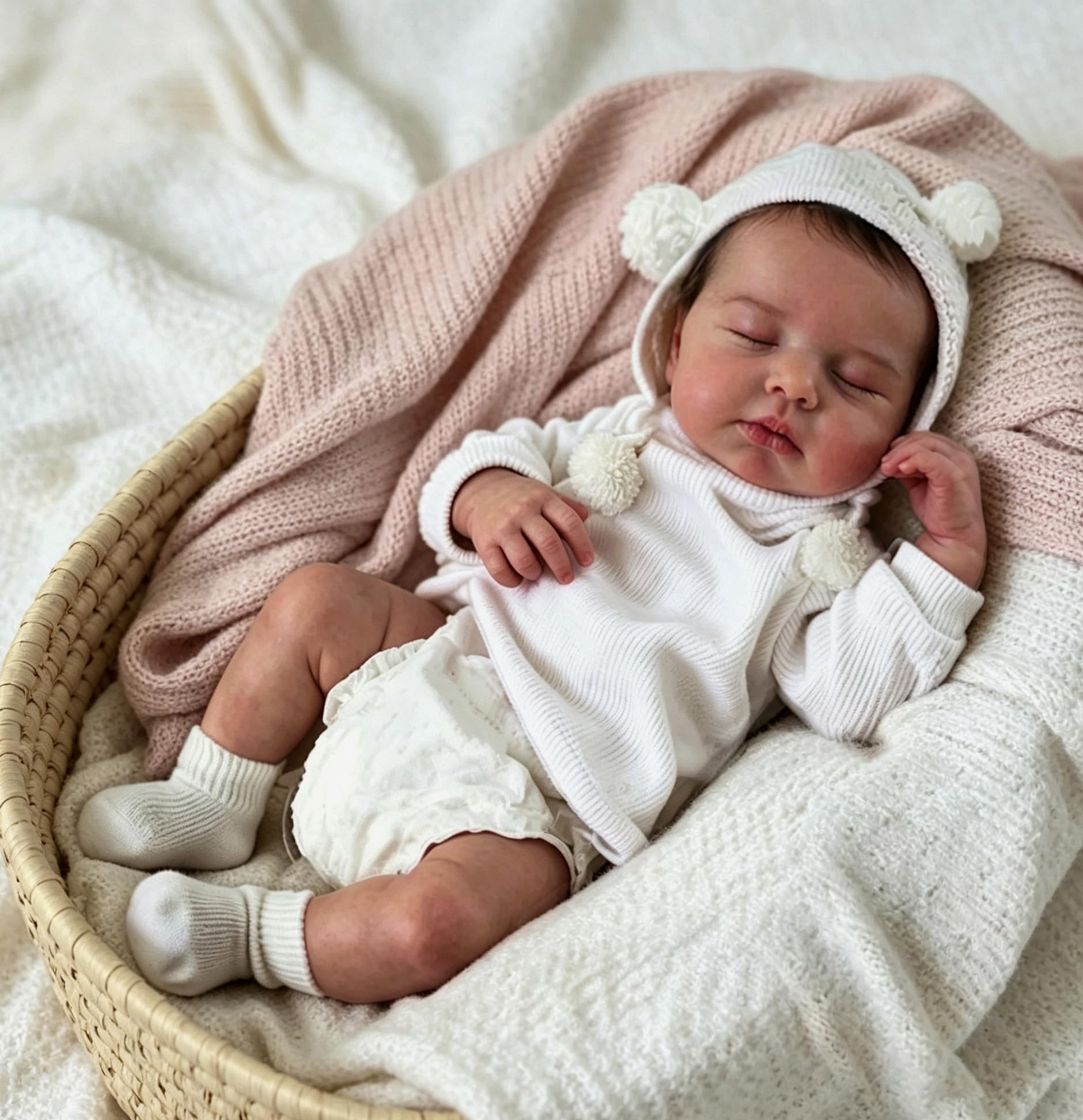 Zero Pam Bebe Reborn Fille Corps Complet 50CM Poupées Reborn Fille