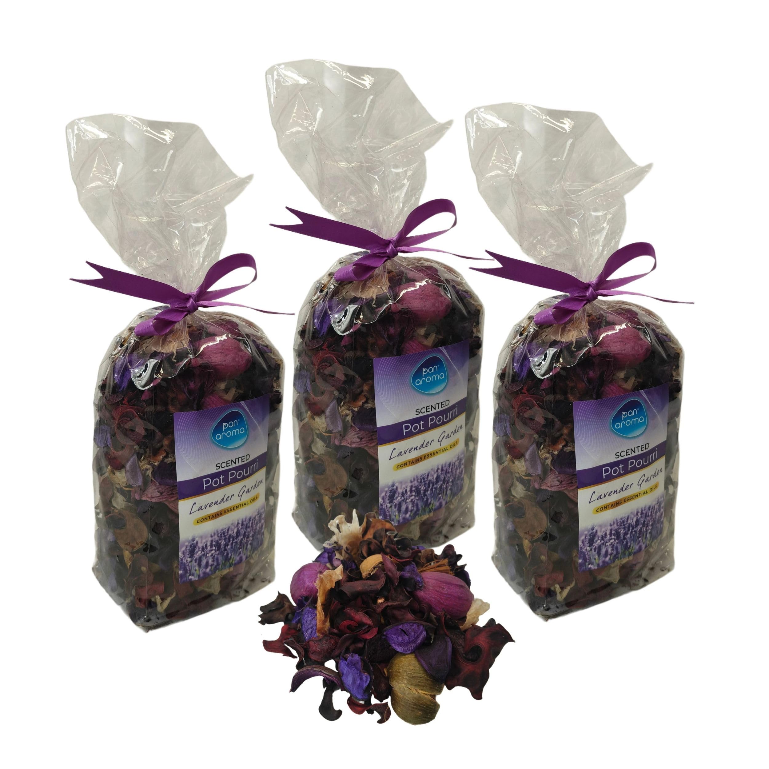 3 Lavender Pot Pourri Scented Home Botanicals Fresh Floral Scent 180g Bag
