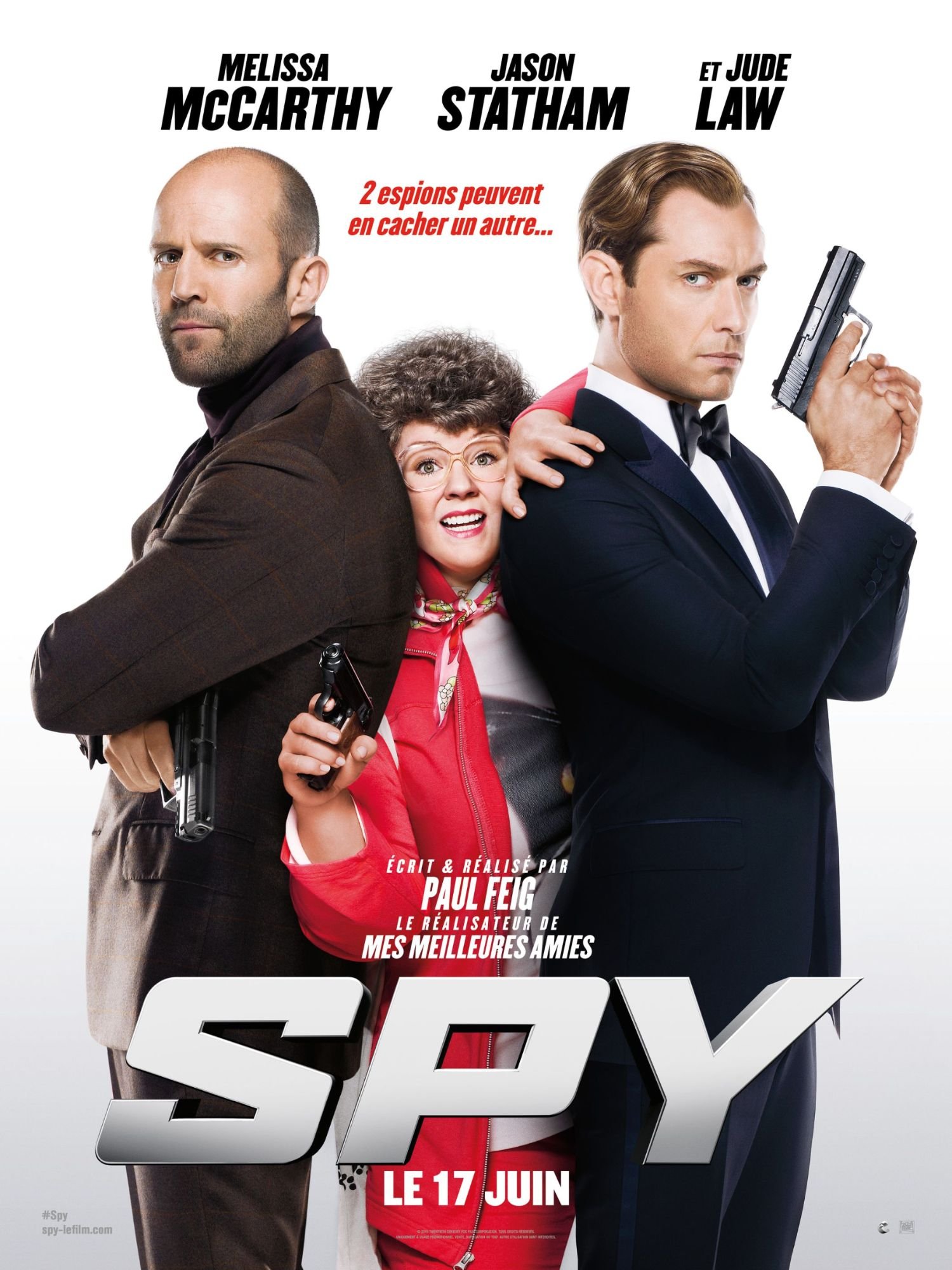 Poster Spy 2015 Jude Law 120x160cm ravivera votre passion du cinéma