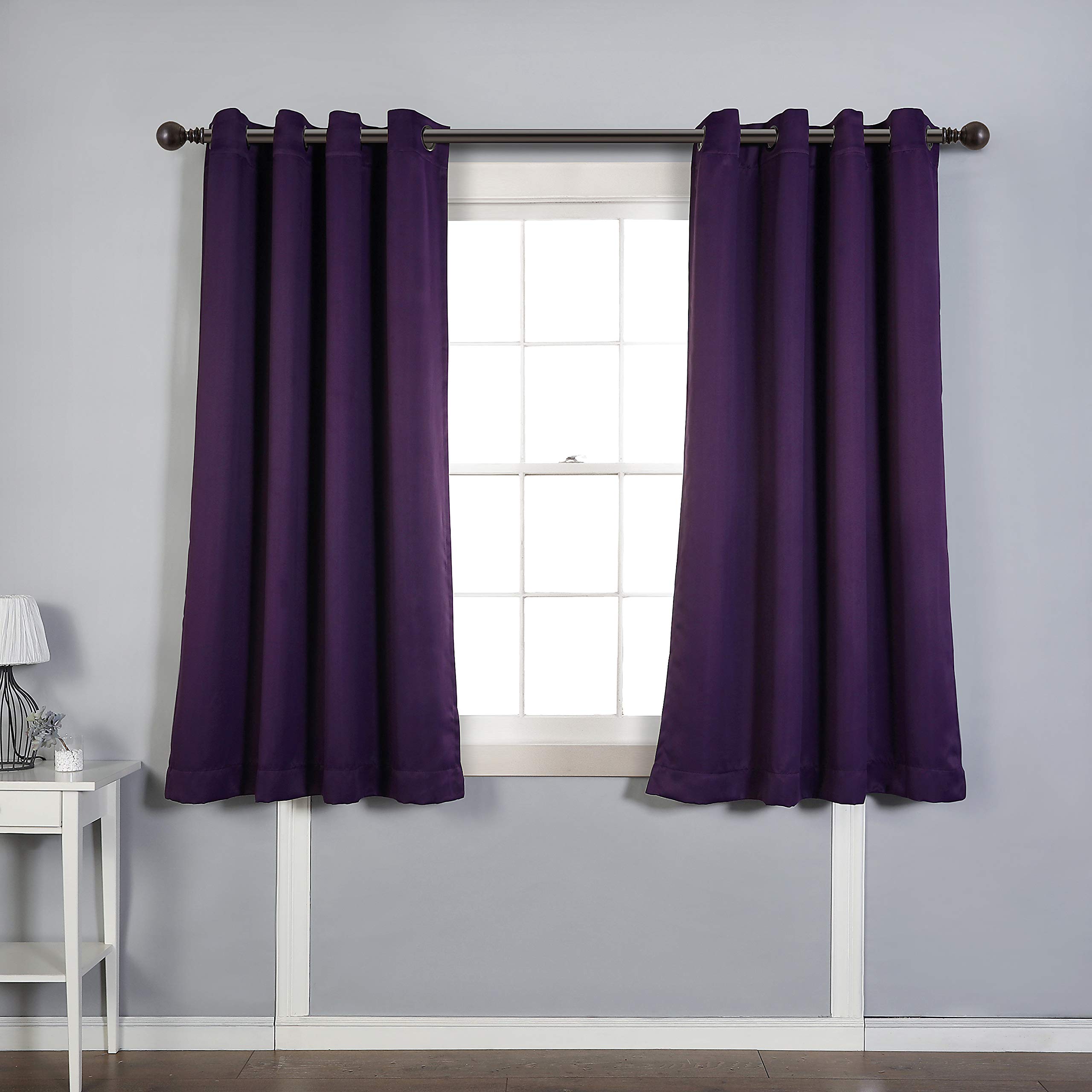 Deep Purple Bedroom Curtains Curtains & Drapes