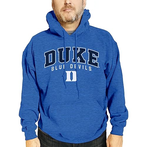 Campus Colors NCAA Adult Unisex Starting Fresh Heathered Hooded Fleece