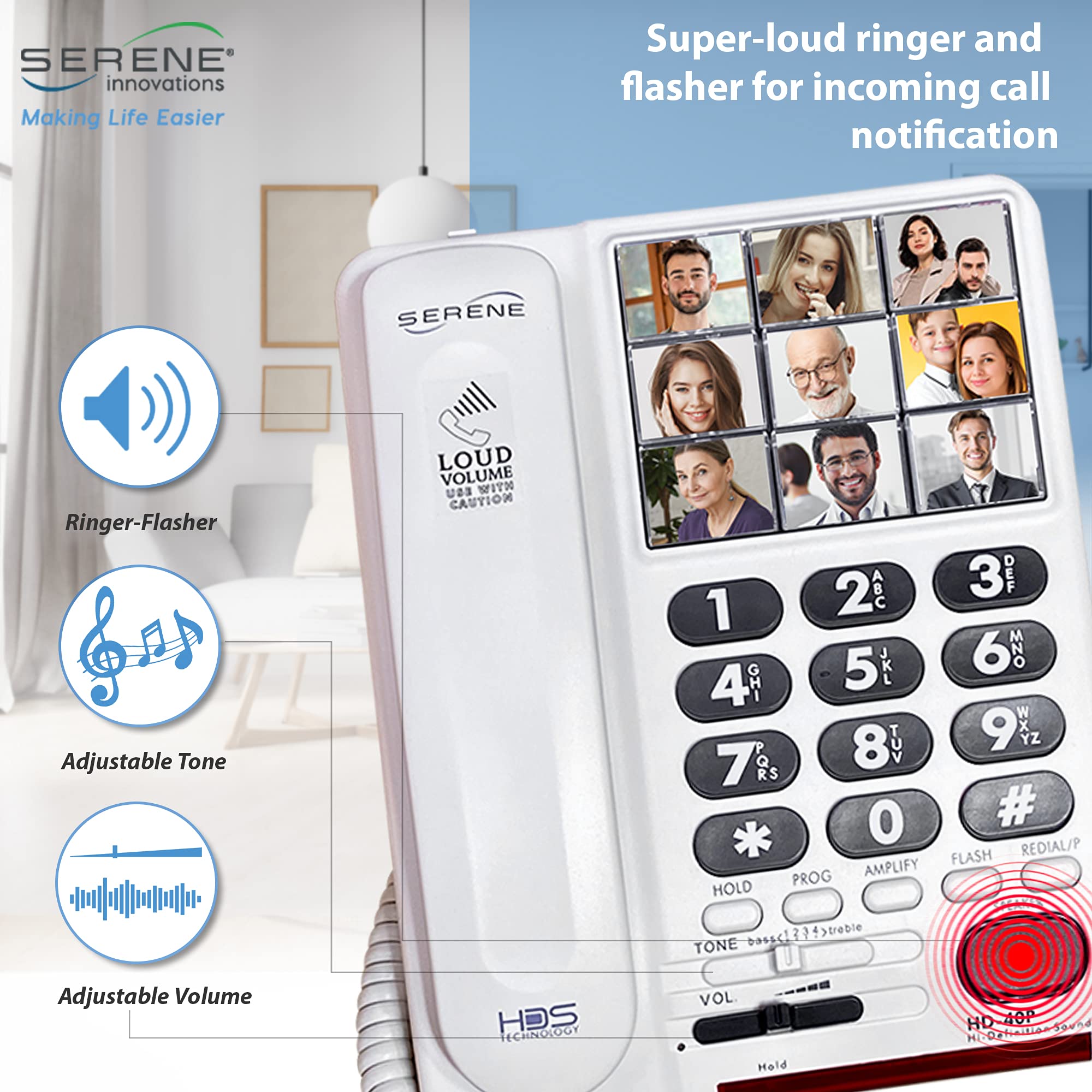 Serene Innovations Home Phones for Seniors Amplified...B001LK0W2O