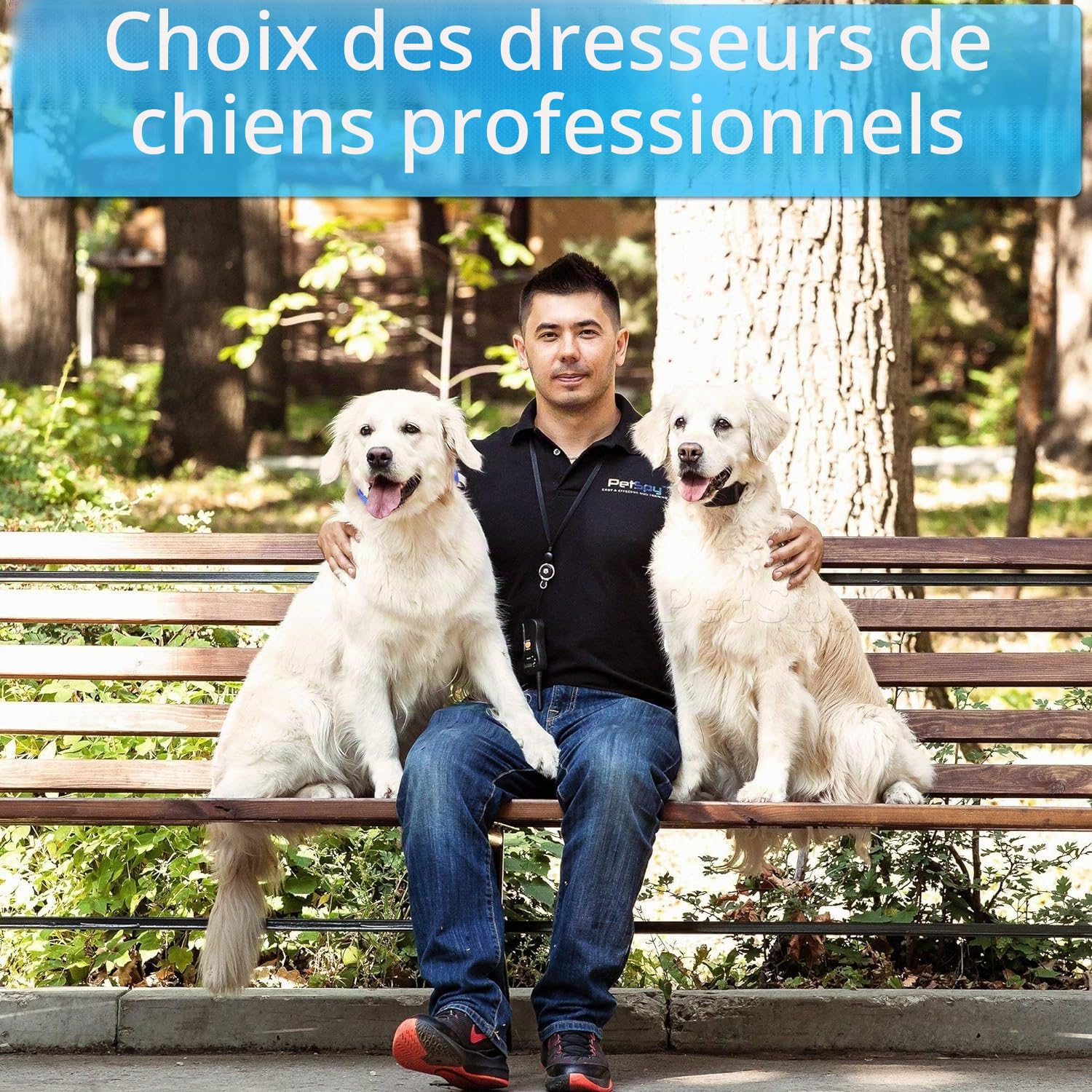 PetSpy – Collier de Dressage électrique pour Chiens avec Vibration, Choc et bip, qualité supérieure, Rechargeable et étanche, avec télécommande de Dressage, 4,5-63,5 kg - P620