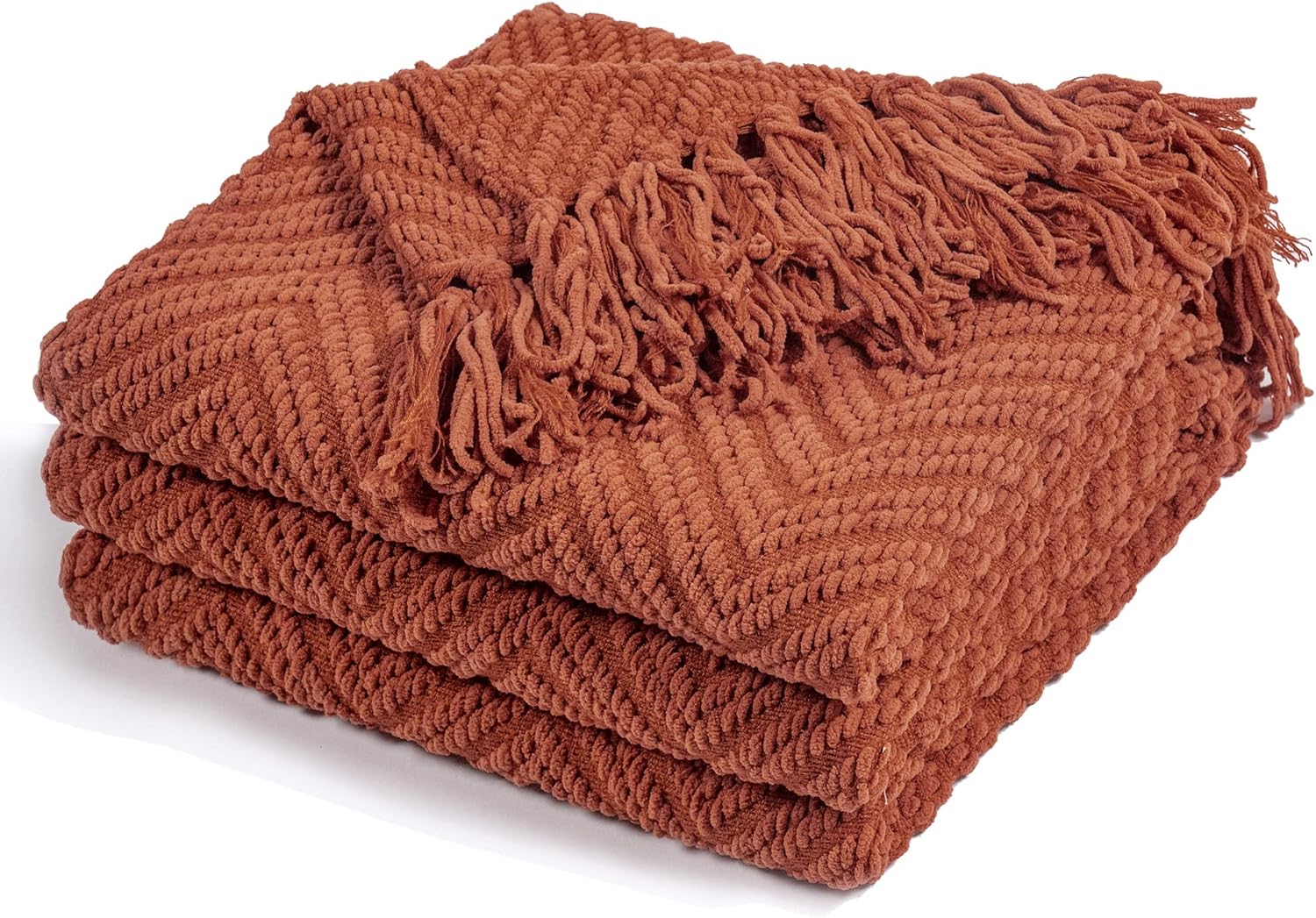 RECYCO Chenille Knit Throw Blanket for Couch, Versatile