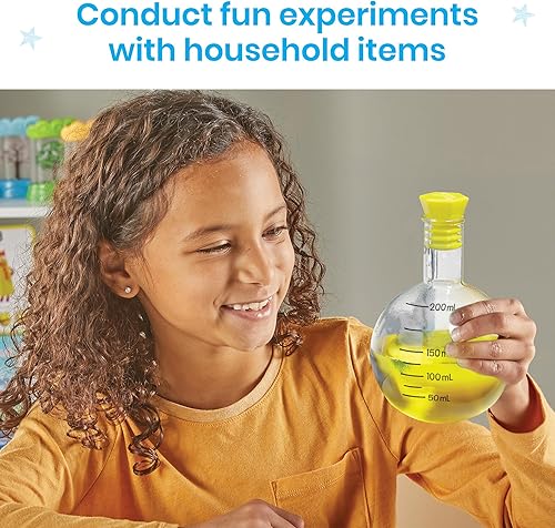 Miniatura 4 de Hand2Mind Starter Science - Juego de frascos medidores, vasos de plástico, juguetes de medición, juego de química para niños, kits de ciencia