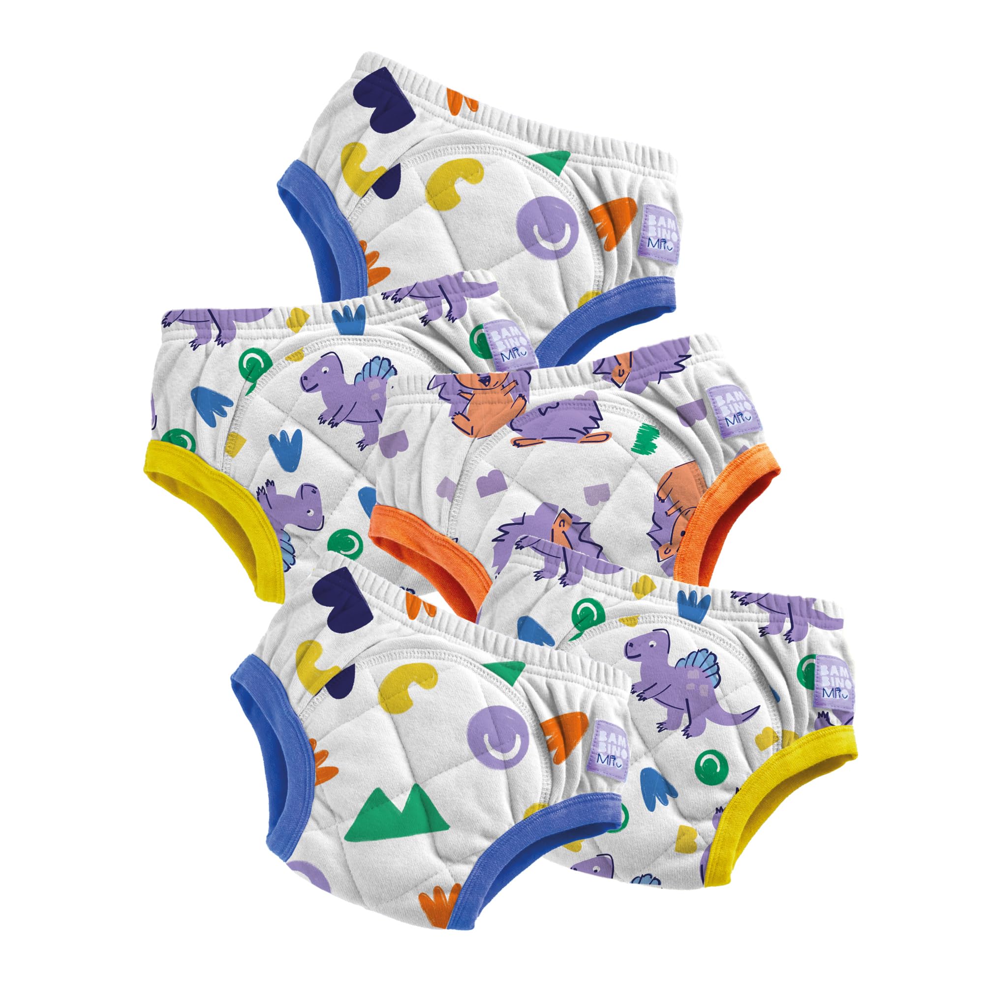 Bambino Mio (5 Pack) Potty Training Pants for Toddlers Reusable Cloth Training Underwear, 3-4 Years - Multipack - Baby and Toddler, Boys and Girls - Improved