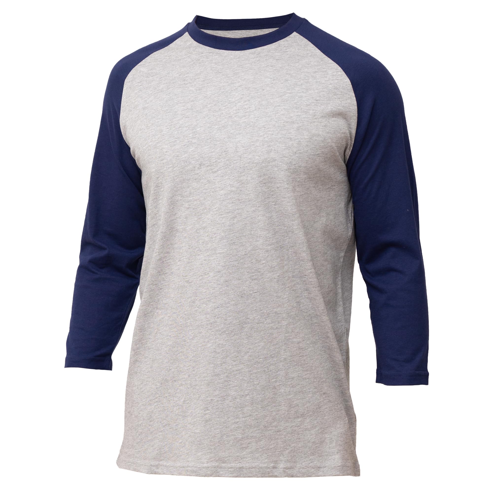 Men's Casual Classic Raglan Basic Soft Cotton 3/4 Long Sleeve Sports Baseball Jerseys T Shirts
