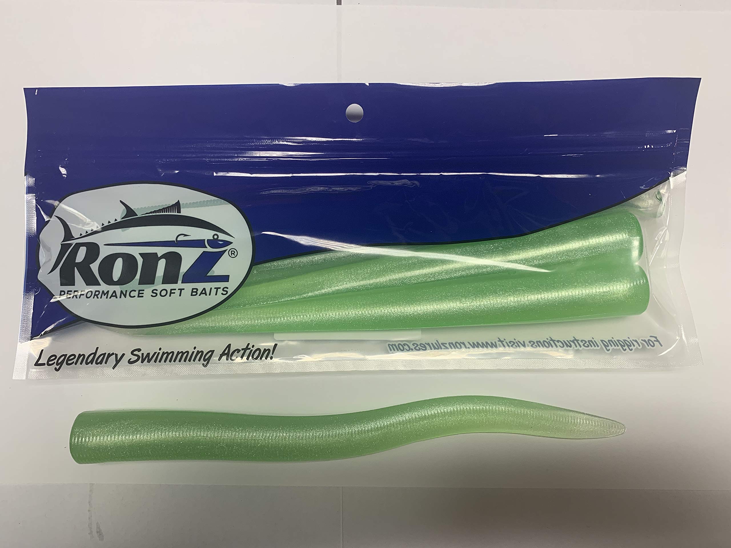 RONZ Lures Replacement Tails 10" 4ct (10BTOM) (Olive Metallic)