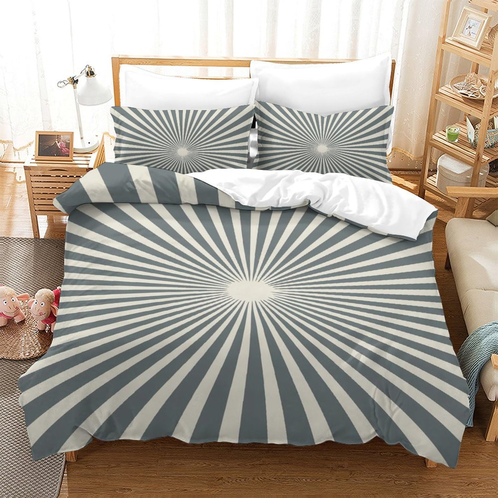 Housse de couette 140x200 avec fermeture éclair pour lit d'enfant