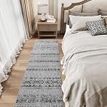 Zone Rug 5x7 Rugs pour le salon Chambre Tapis Boho Moderne Marocain Lavable Rug pour chambre à manger Salle à manger Rug Neutre Rug Maison Chambre Grey