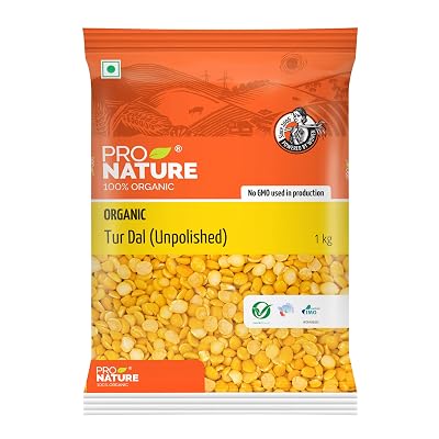 Pro Nature 100% Organic Tur Dal/Arahar Dal - 1kg