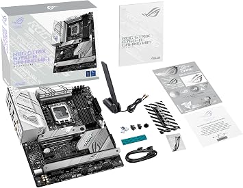 ASUS ROG Strix B760-A Gaming WiFi ATX Motherboard - Intel B760, DDR5, PCIe 5.0, WiFi 6E, Aura Sync RGB