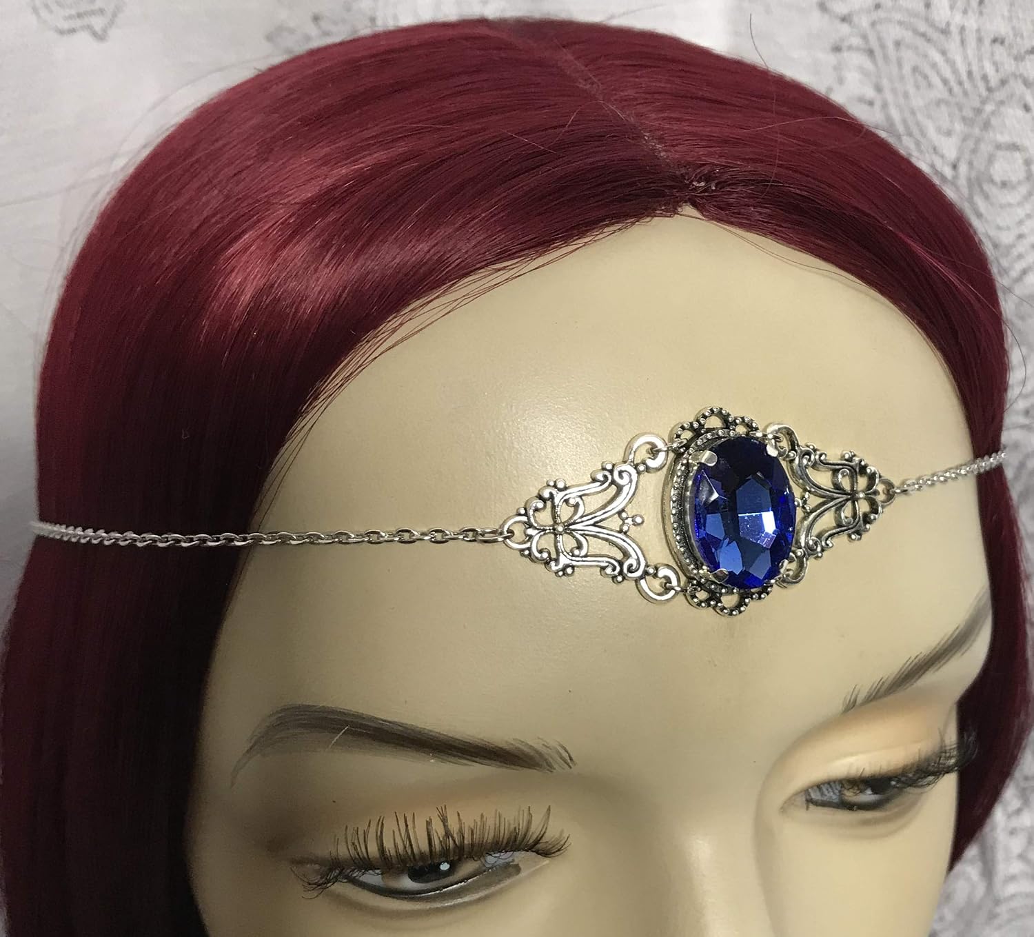 Gothic Filigree Victorian Elven Circlet Headpiece Headdress Crown Tiara Bridal Wedding Renaissance Medieval Cosplay Halloween