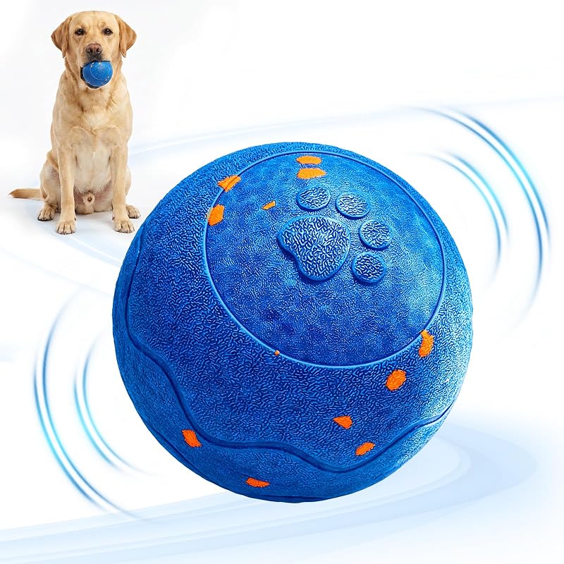 Bola Interativa Automática para Cães com 3 Modos, E-TPU, Vibração e Carregamento USB-C Huimpet Azul