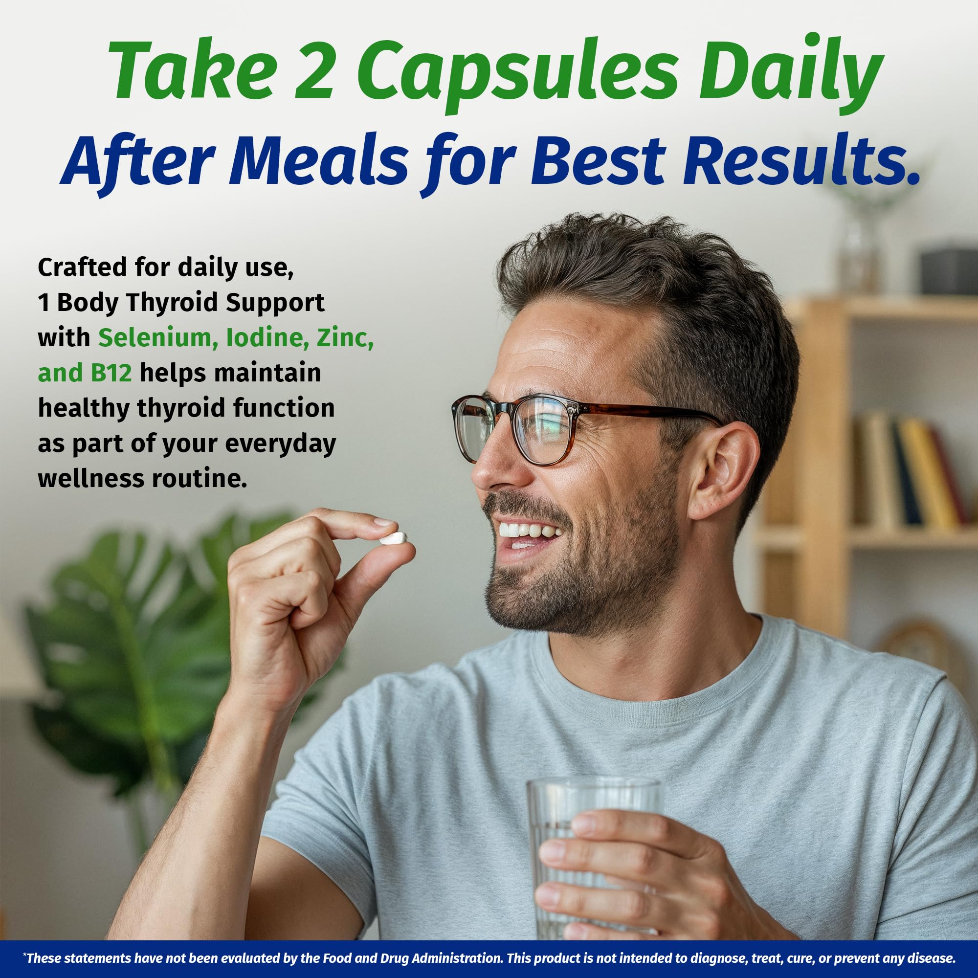 1 Body Thyroid Support Formula (2 Pack) – Iodine & Selenium Supplement for Energy & Focus — Amazon image 7