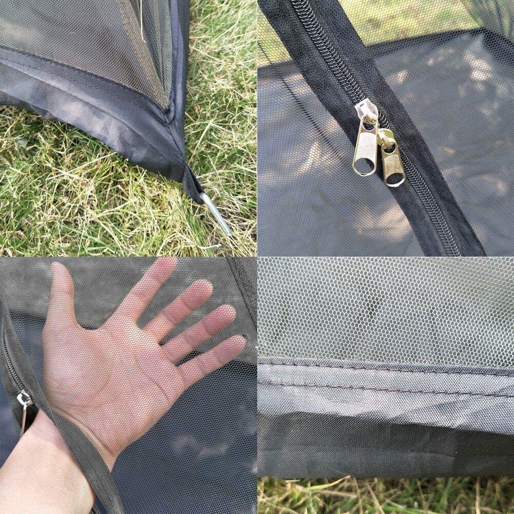 Zanzariera per campeggio, portatile, rete per insetti, compatta, per viaggi, patio e esterni, protezione da zanzare e insetti