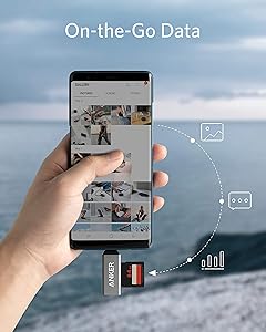 Anker SD Card Reader, 2-in-1 USB C Memory Card Reader for Digital Camera SD Card Viewer with Dual Slot for SDXC, SDHC, SD, MMC, RS-MMC, Micro SDXC,MicroSD, Micro SDHC Card, and UHS-I Cards