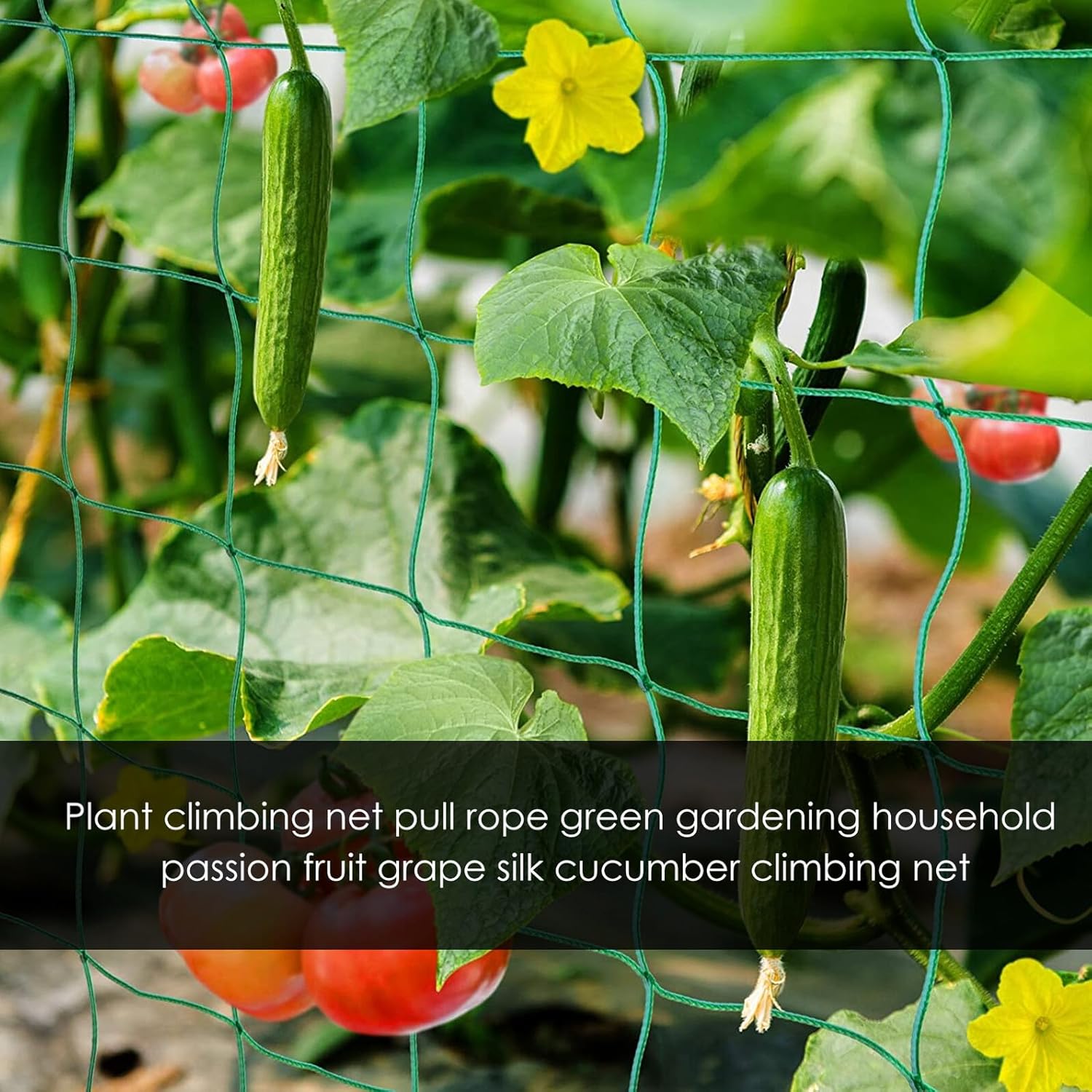 Garden Plant Trellis Netting for Climbing Plants 1.8m X 2.7m Nylon Vine Climbing Support Net Suitable for Passion Fruit Grape Beans Vegetable Garden