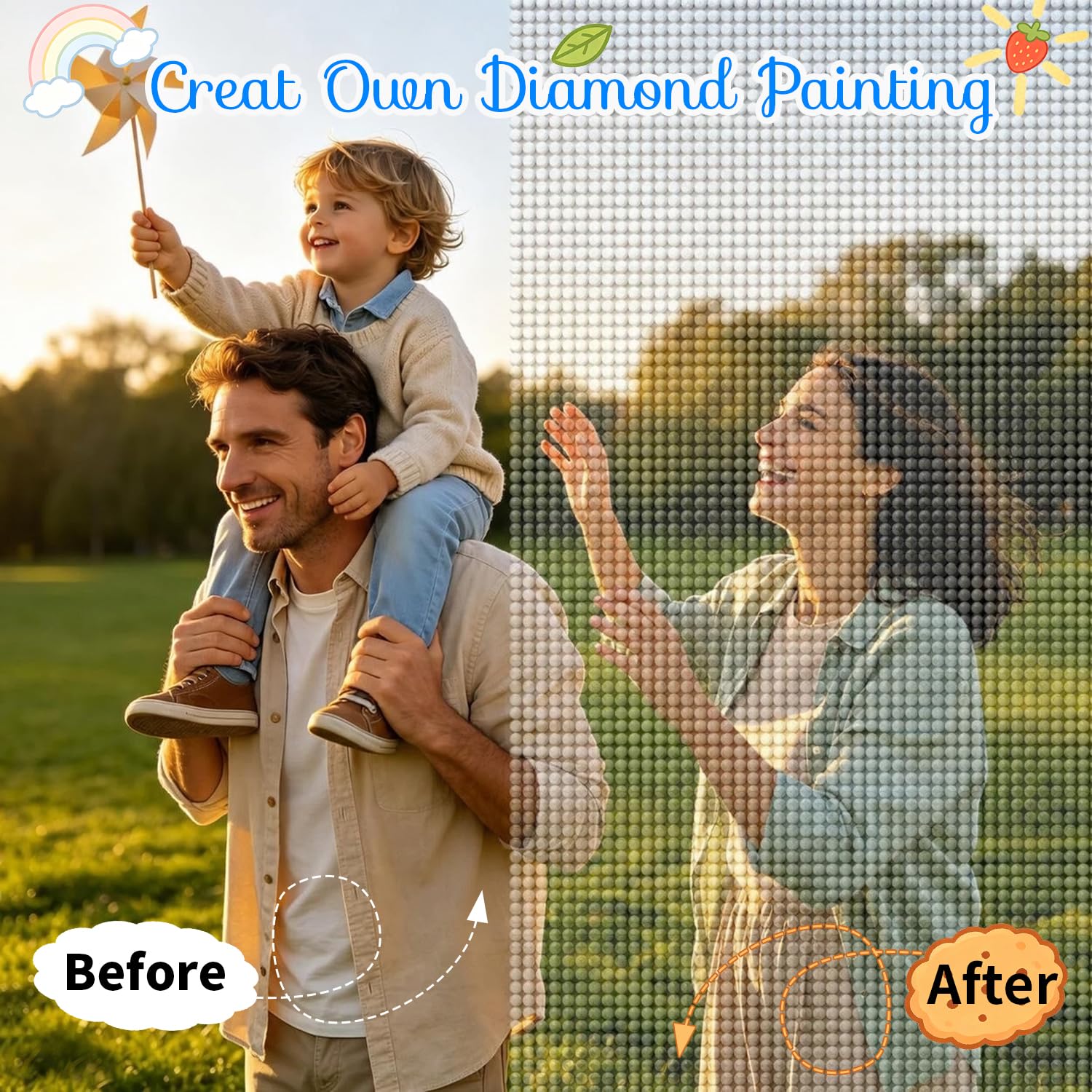 Rainsar Diamond Painting Eigenes Foto